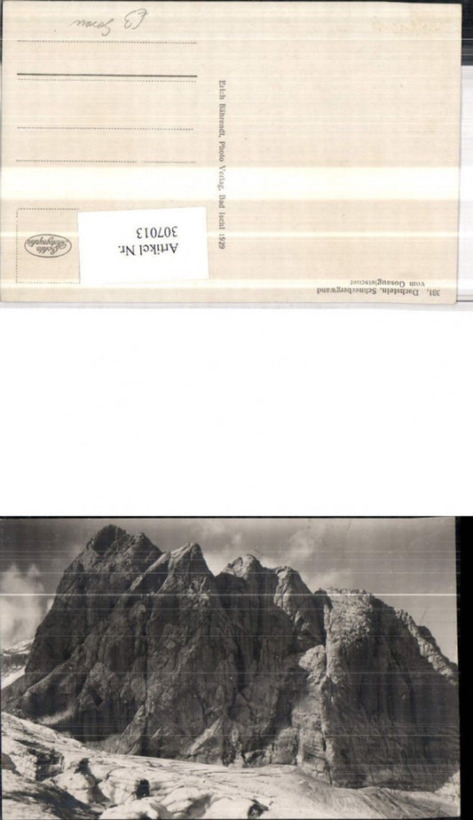 307013,Dachstein Schneebergwand vom Gosaugletscher b. Gosau