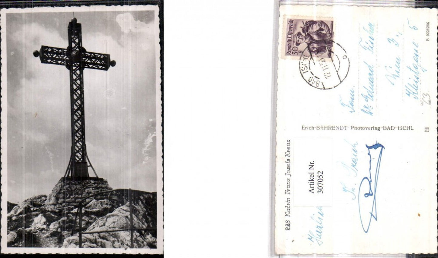 307052,Katrin b. Bad Ischl Franz Josef-Kreuz Gipfelkreuz