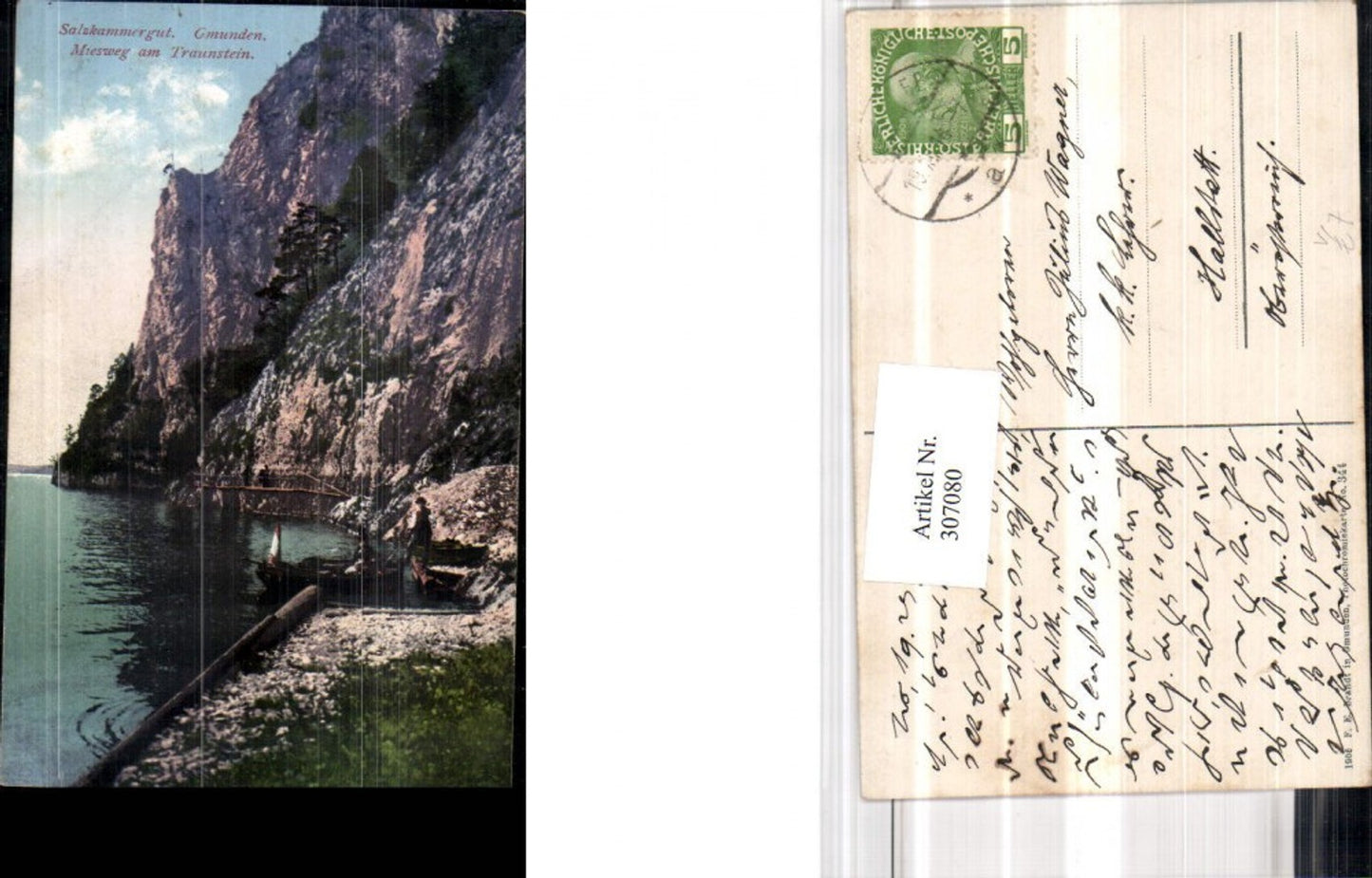 307080,Gmunden Miesweg am Traunstein pub F. E. Brandt 344