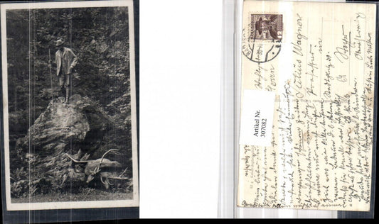 307082,Bad Ischl Kaiser Franz Josef Jagdstandbild Statue