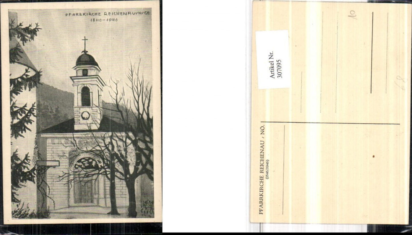 307095,Künstler AK Reichenau an d. Rax Pfarrkirche Kirche