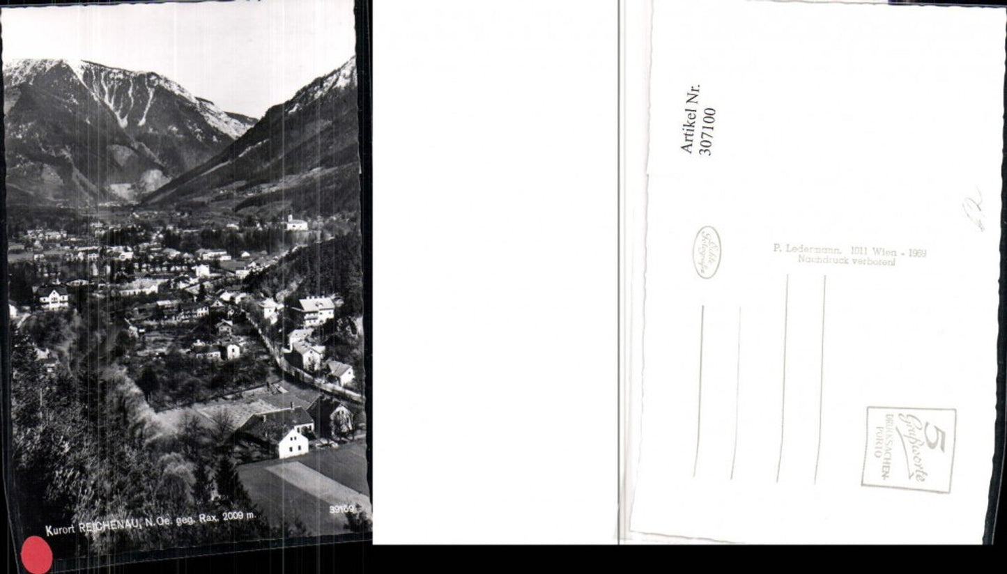 307100, Reichenau Total view against Rax mountain scenery