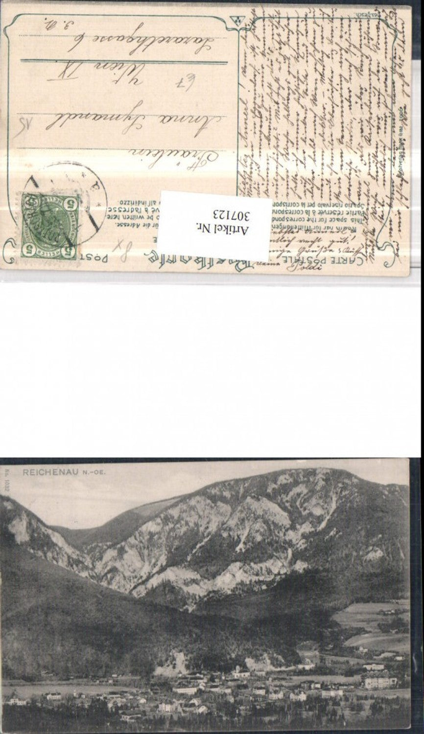 307123,Reichenau an d. Rax Totale Bergkulisse
