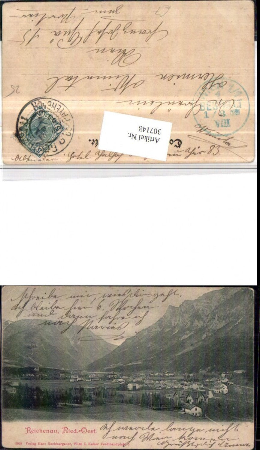 307148,Reichenau an d. Rax Totale Bergkulisse