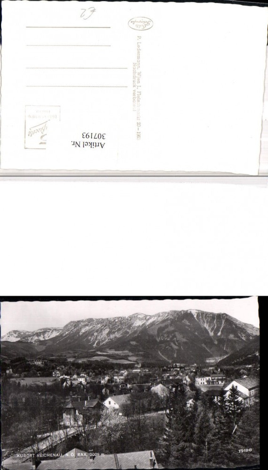307193, Reichenau partial view with Rax mountain backdrop