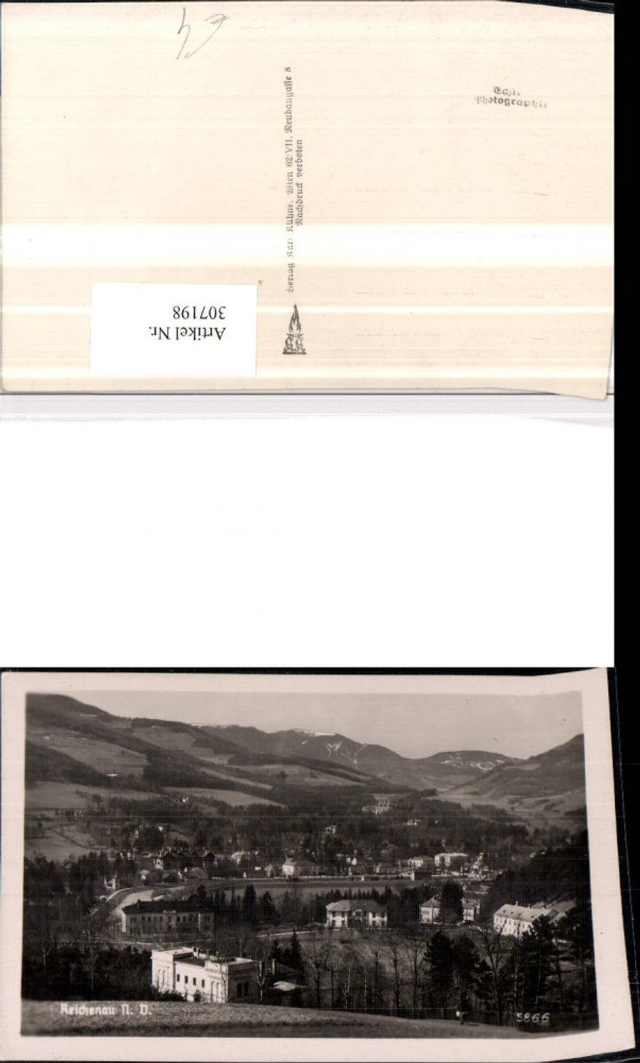 307198,Reichenau an d. Rax Teilansicht Bergkulisse