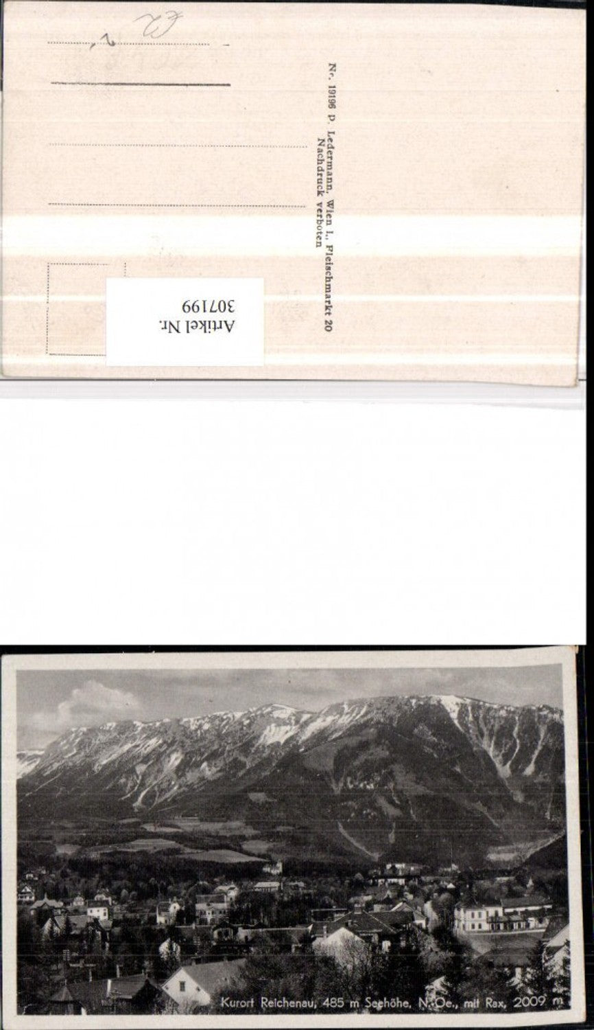 307199,Reichenau Totale m. Rax Bergkulisse