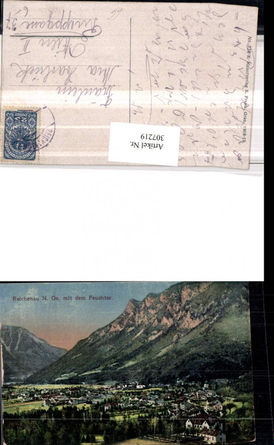 307219,Reichenau an d. Rax Totale m. Feuchter Bergkulisse