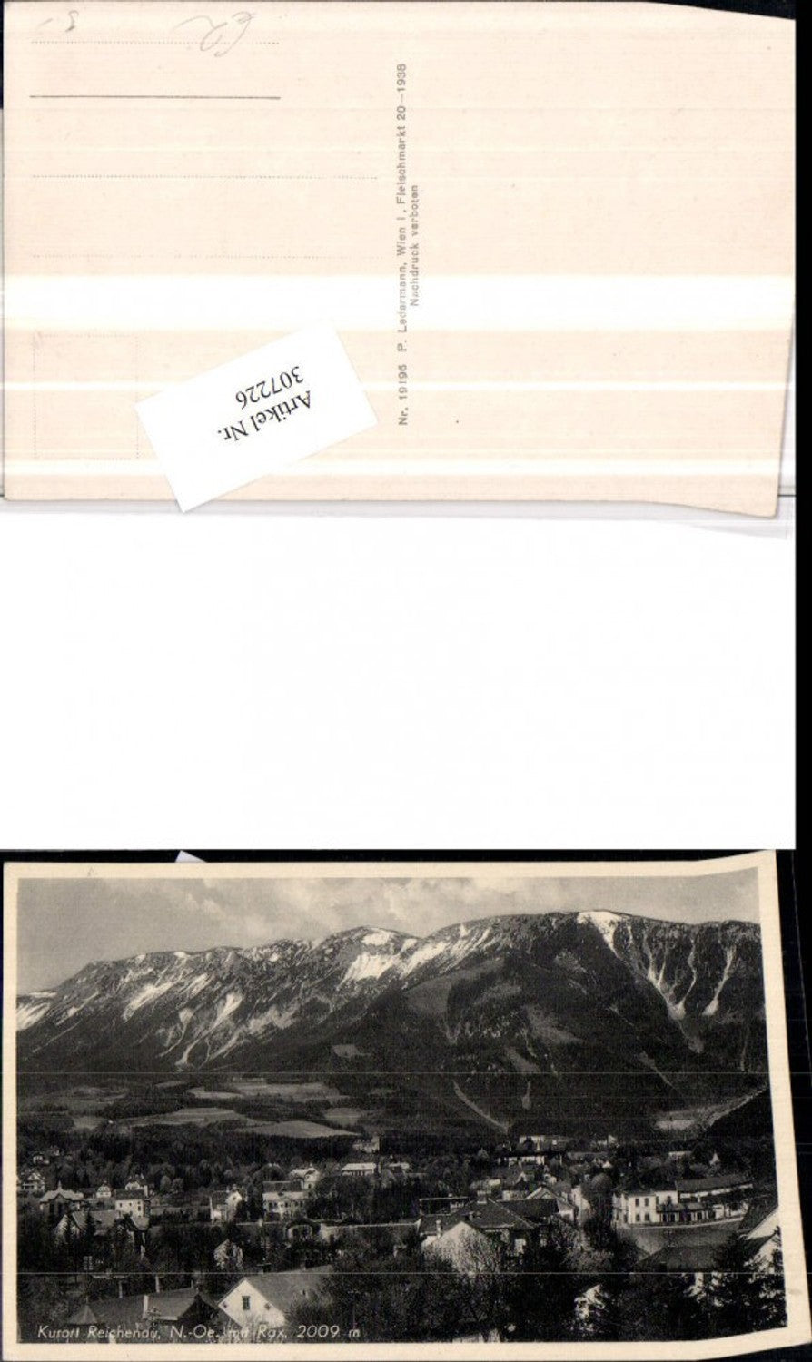 307226,Reichenau Teilansicht m. Rax Bergkulisse
