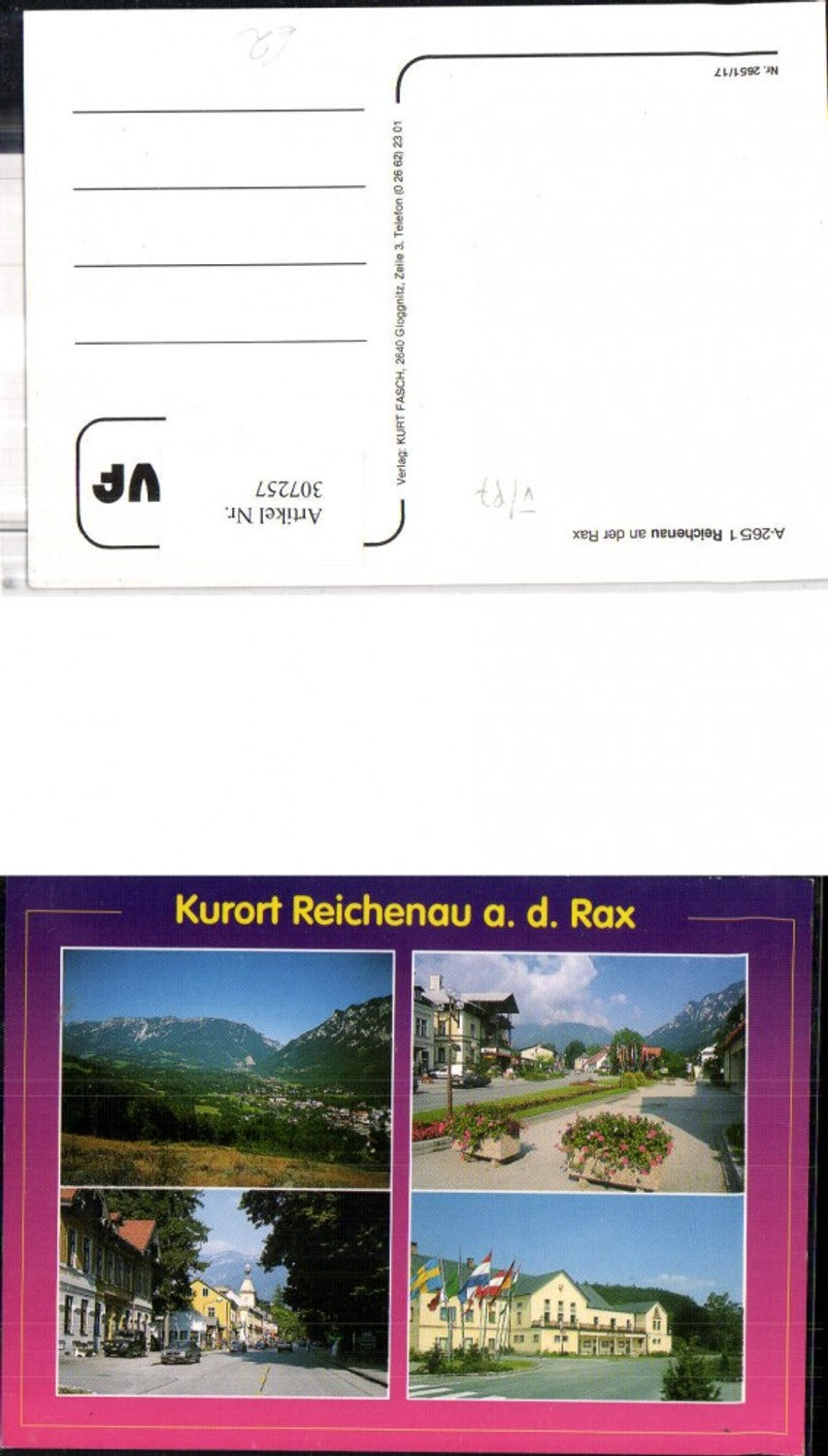 307257, Reichenau an der Rax, total street view, hotel, multi-view map