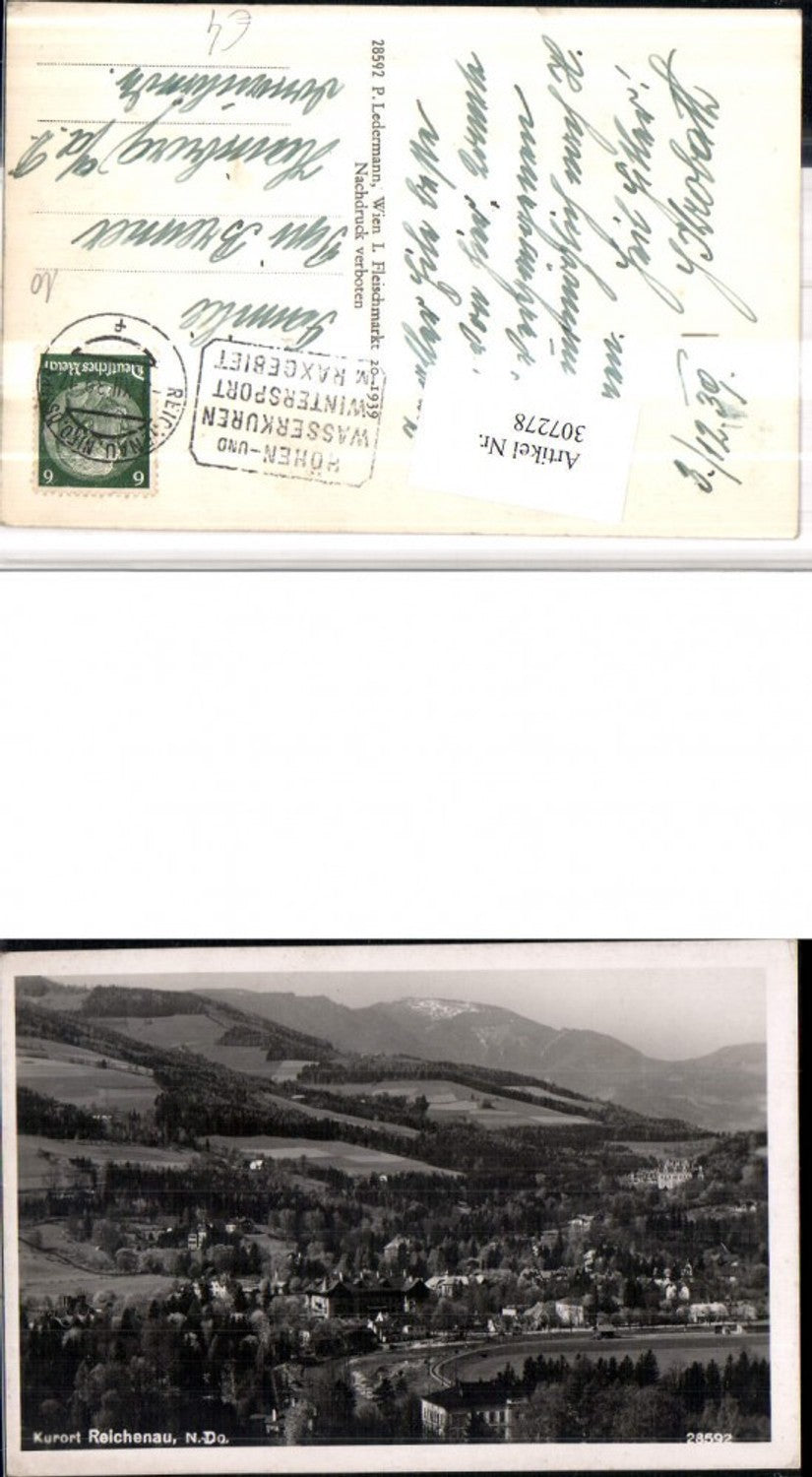 307278, Reichenau an der Rax, partial view of the mountain scenery