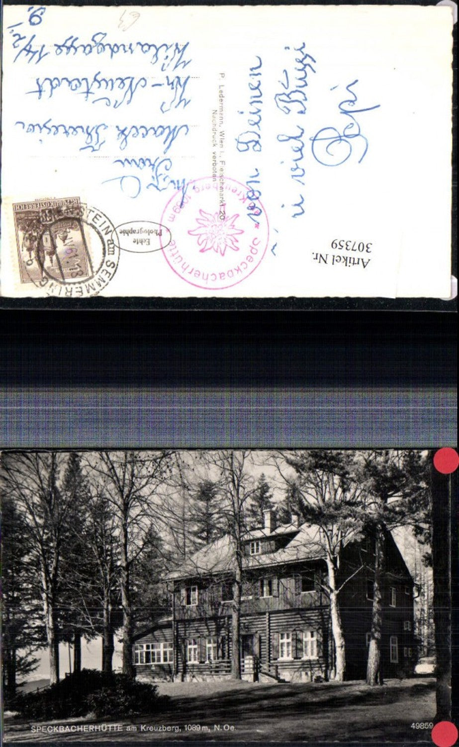 307359,Speckbacherhütte Berghütte am Kreuzberg b. Breitenstein