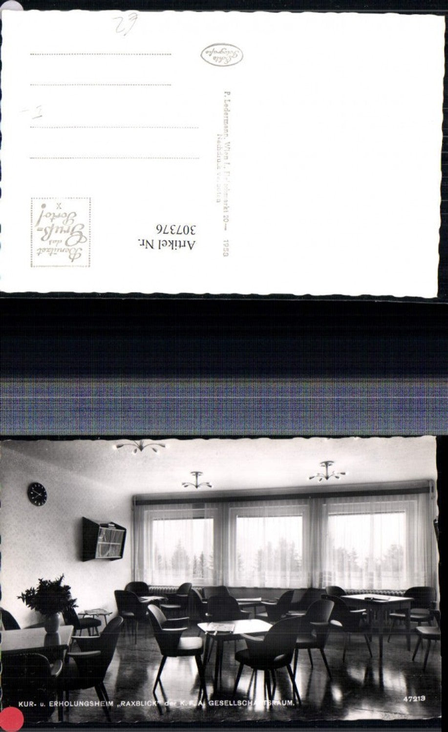 307376,Prein an d. Rax Kur- und Erholungsheim Raxblick Gesellschaftsraum