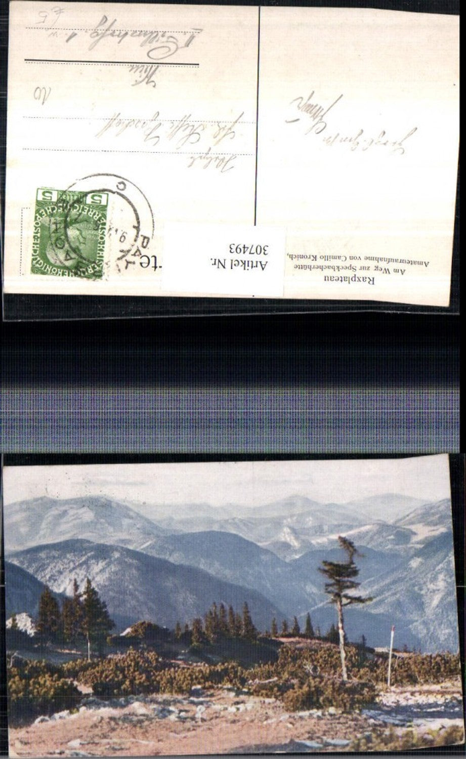 307493,Raxplateau Am Weg zur Speckbacherhütte b. Breitenstein Bergkulisse