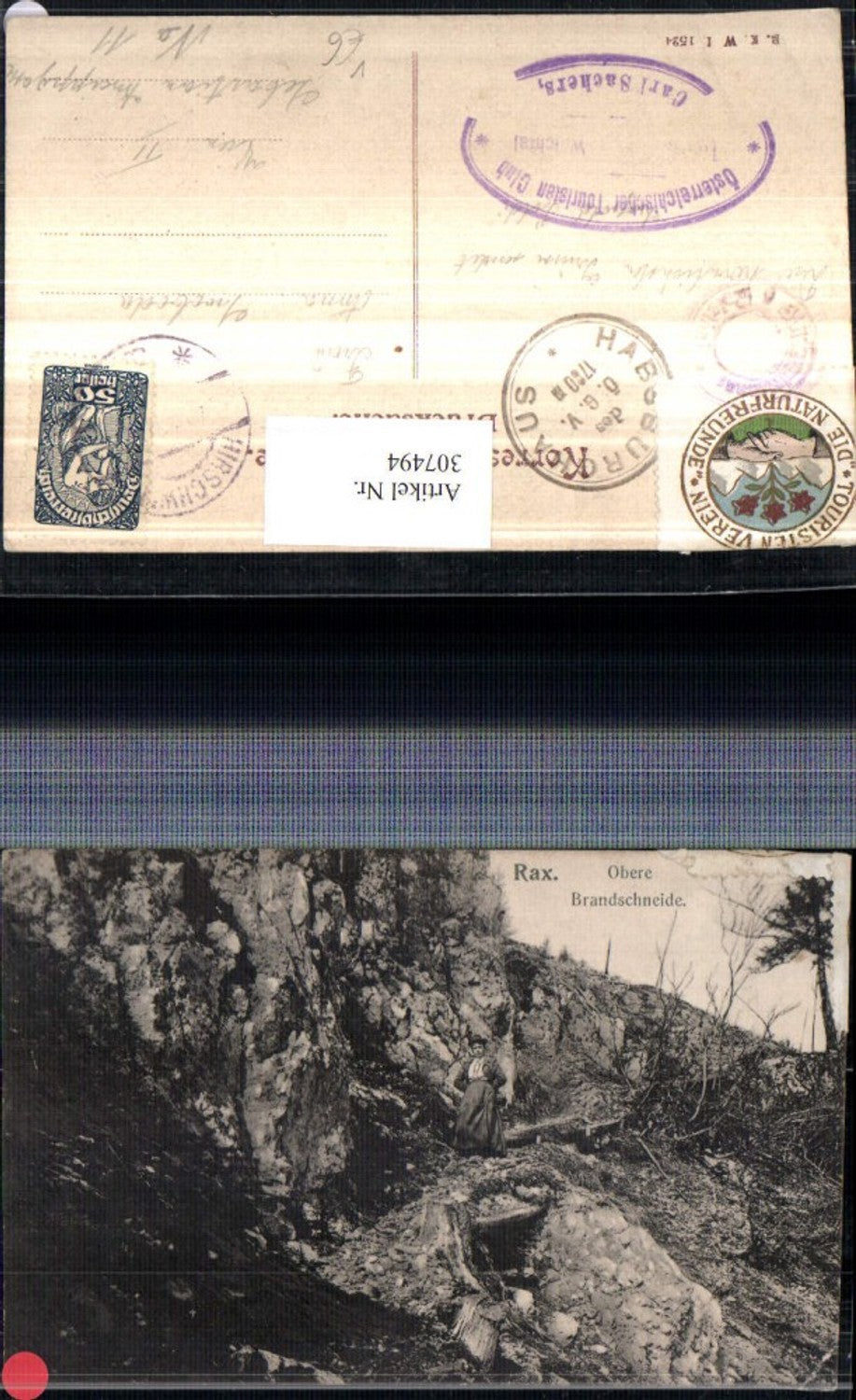 307494,Rax Obere Brandschneide b. Reichenau Partie pub B.K.W.I. 1524