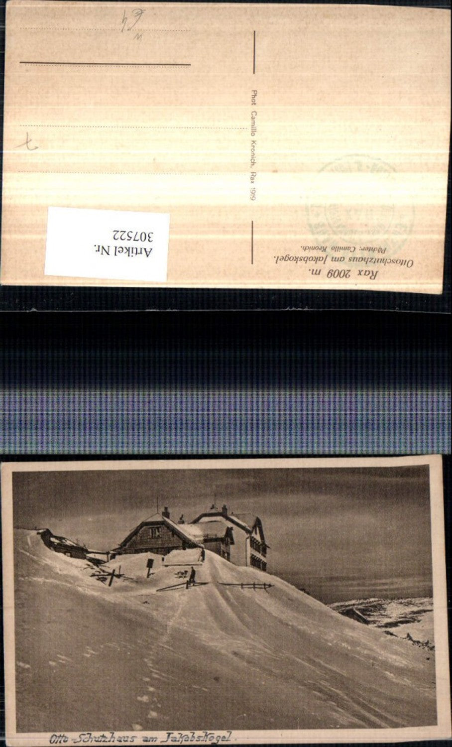 307522,Rax Otto-Schutzhaus Berghütte am Jakobskogel b. Reichenau Winterbild