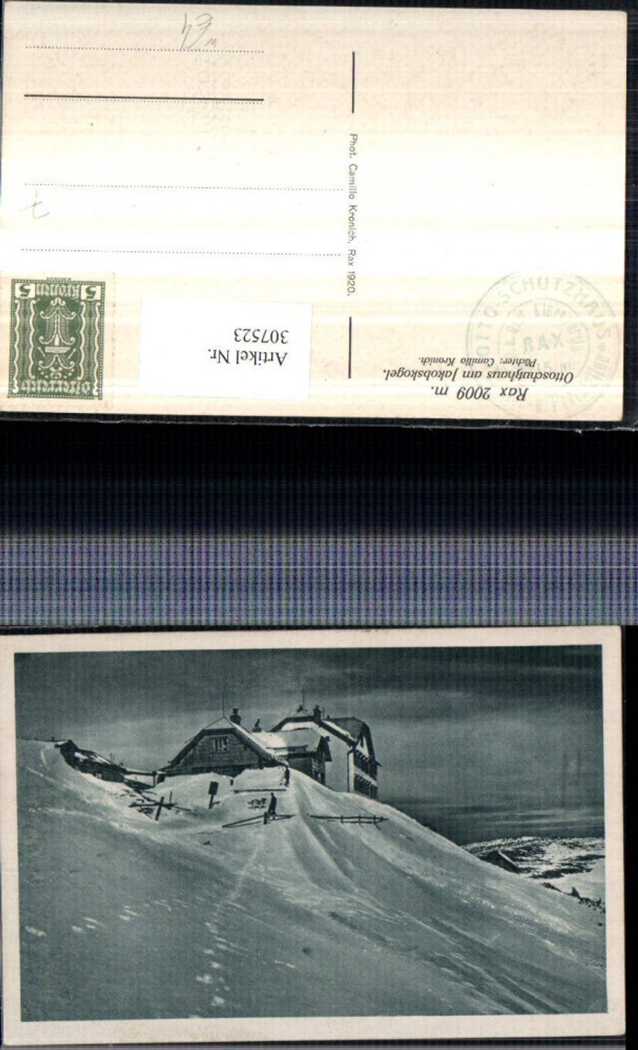 307523,Rax Otto-Schutzhaus Berghütte am Jakobskogel b. Reichenau Winterbild