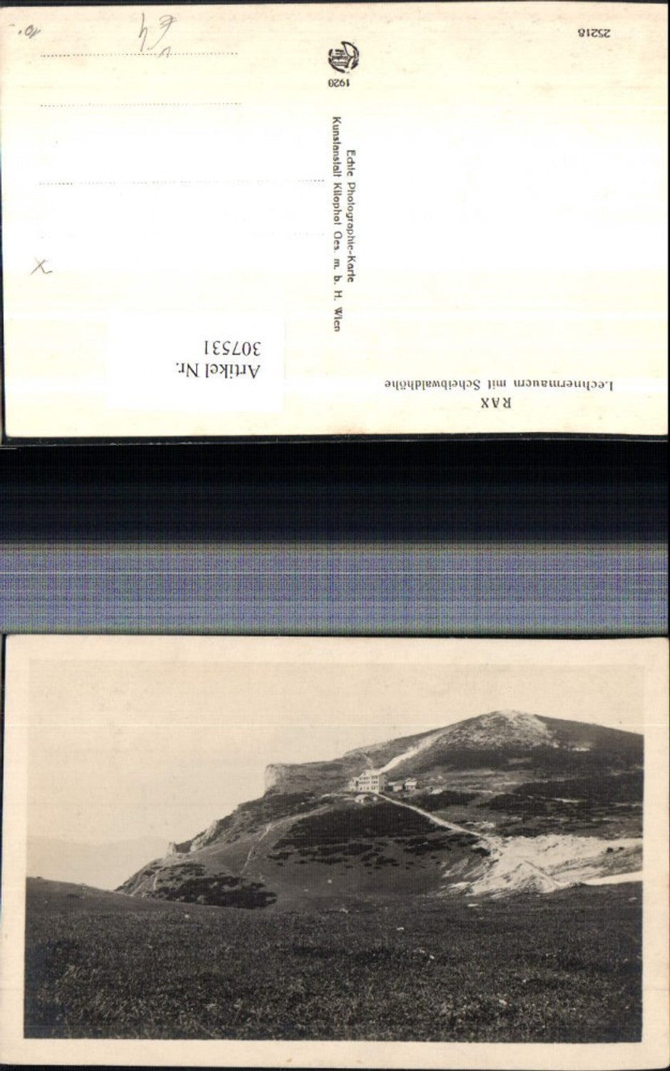 307531,Rax Ottohaus Berghütte Lechnermauern m. Scheibwaldhöhe b. Reichenau