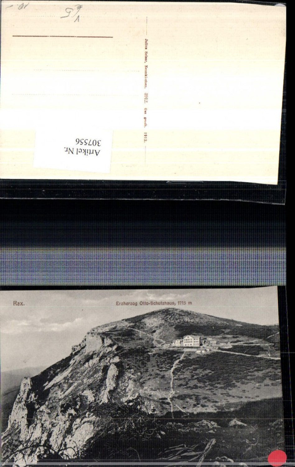 307556,Rax Erzherzog Otto-Schutzhaus Berghütte b. Reichenau pub Julius Seiser 3912