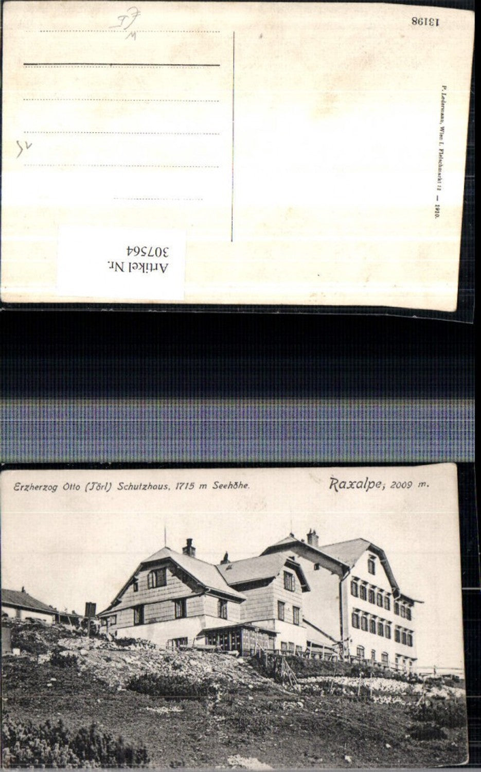307564,Raxalpe Erzherzog Otto Schutzhaus Berghütte b. Reichenau