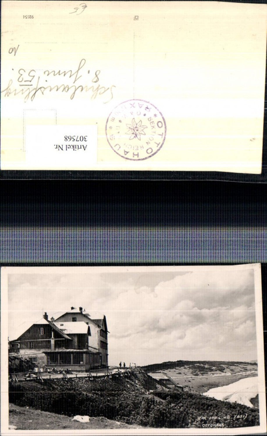 307568, Rax Ottohaus mountain hut near Reichenau