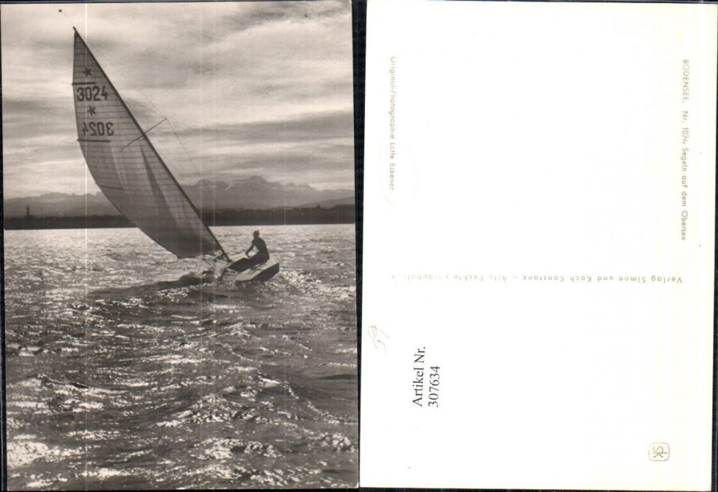 307634,Fotokunst Bodensee Segel auf dem Obersee Segler pub Lotte Eckener 1024