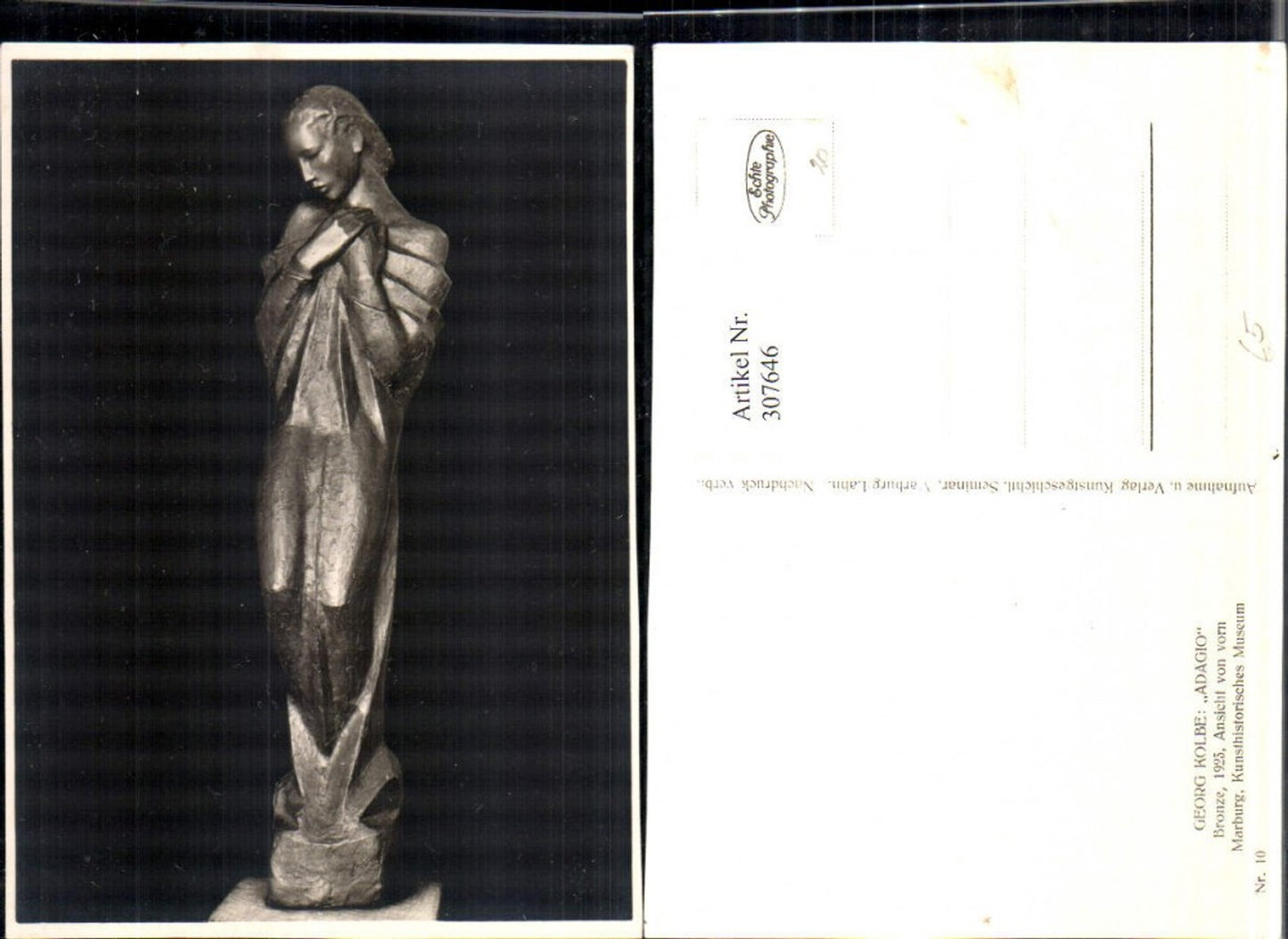 307646,Fotokunst Marburg Museum Georg Kolbe Adagio Statue Frau