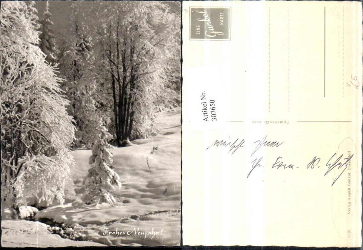 307650,Fotokunst Neujahr verschneiter Wald Winterbild pub August Gunkel Düsseldorf 9320