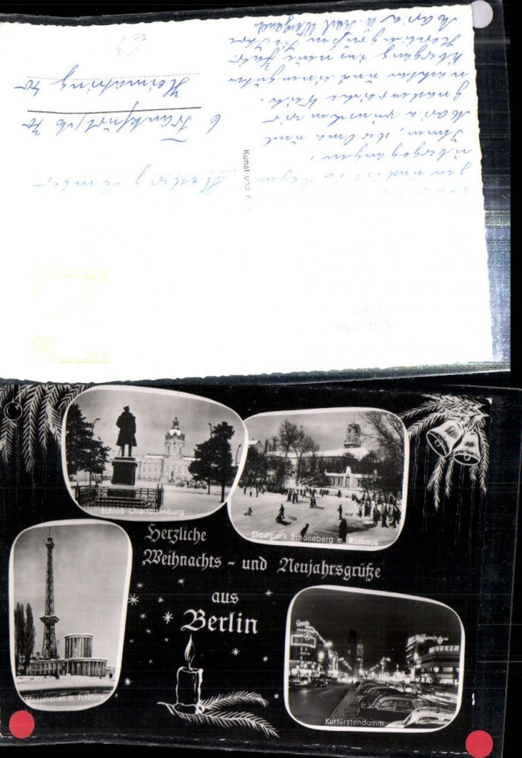 307901,Berlin Schloss Charlottenburg Park Schöneberg Rathaus Kurfürstendamm Funkturm Mehrbildkarte