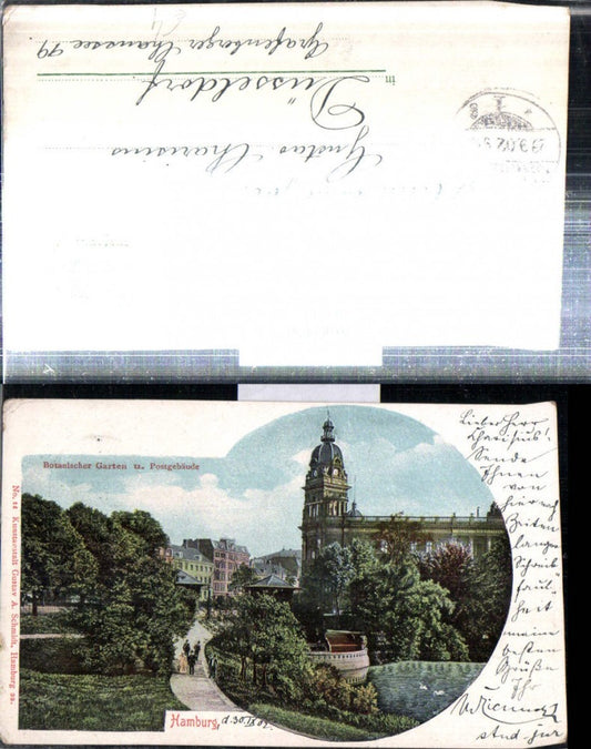 307912,Hamburg Botanischer Garten u. Postgebäude