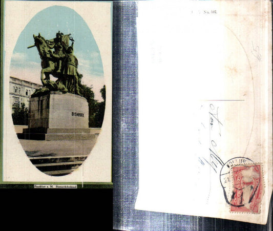 307934,Frankfurt am Main Bismarck-Denkmal Präge Passepartout