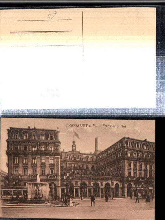 307951,Frankfurt am Main Hotel Frankfurter Hof Brunnen