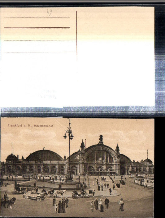 307954,Frankfurt am Main Hauptbahnhof Bahnhof Kutschen Straßenbahnen