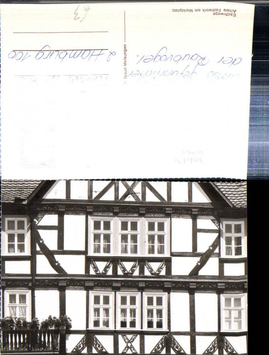 307969,Eschwege Altes Fachwerk am Marktplatz