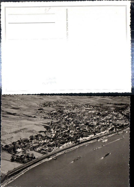 307977,Rüdesheim am Rhein Totale Fliegeraufnahme