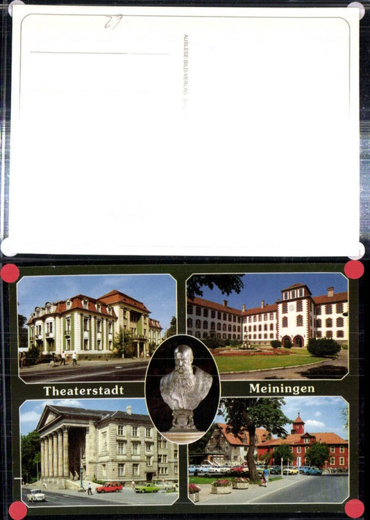307990,Meiningen Bürgerhaus Schloss Elisabethenburg Theater Büste Zeughaus Gymnasium