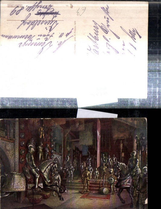 308002, Artist AK B. Rerson Eisenach Wartburg Armory Armour