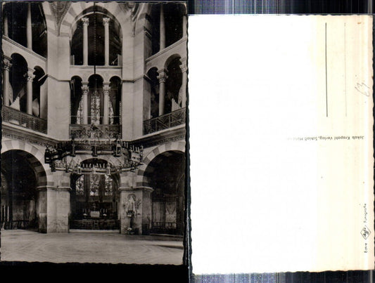 308018,Bad Aachen Dom Kirche Octogon m. Gnadenbild u. Kronleuchter