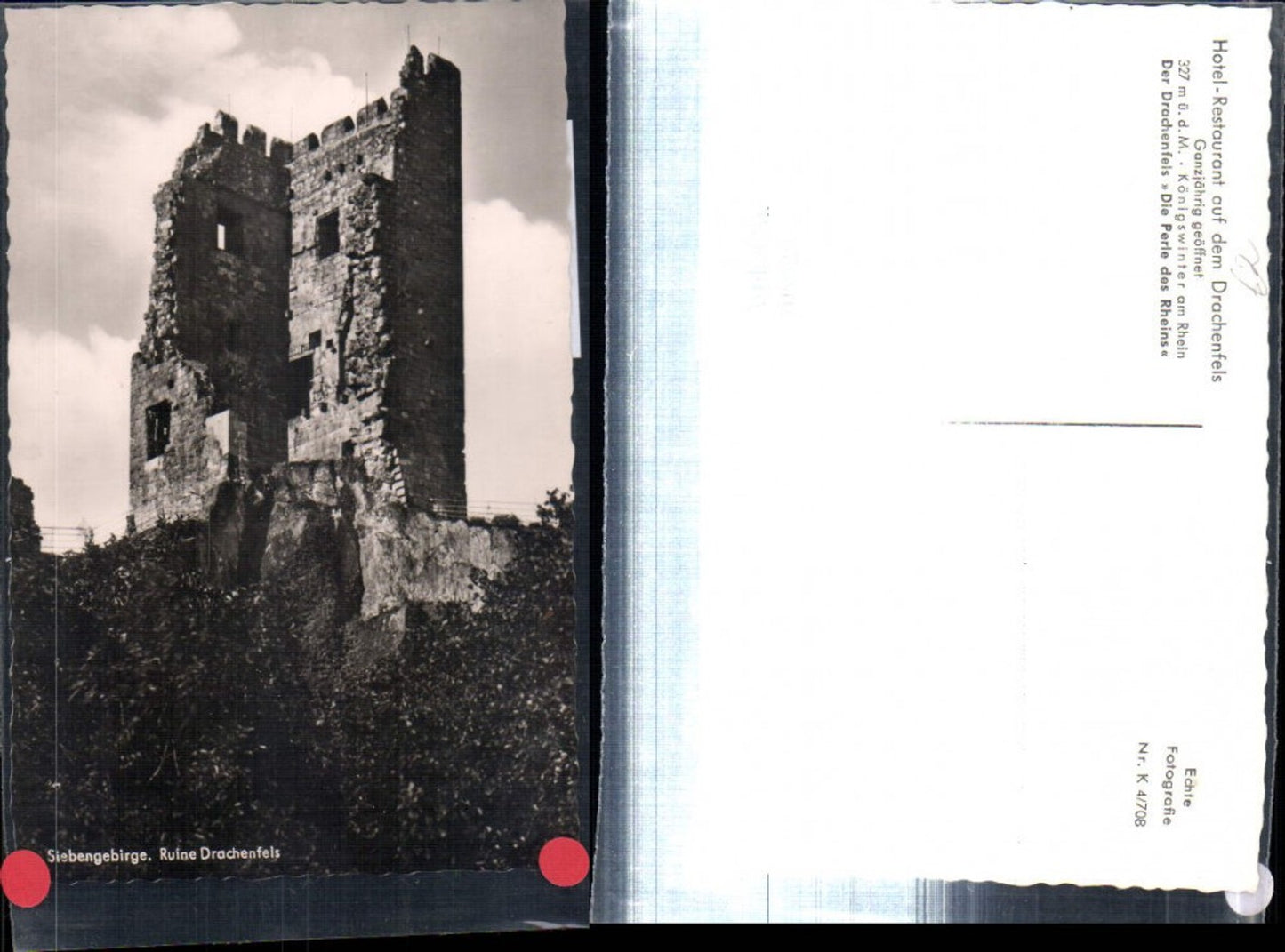 308025,Siebengebirge Ruine Drachenfels b. Königswinter