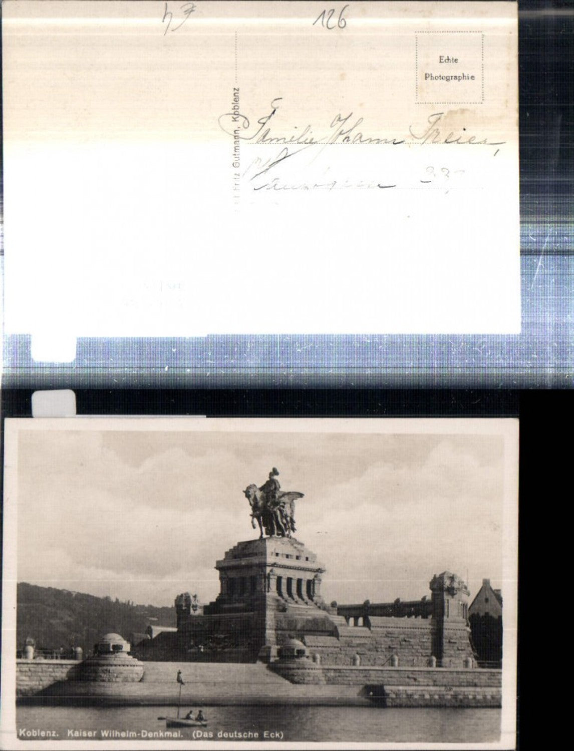 308118,Koblenz Kaiser Wilhelm-Denkmal am Deutschen Eck