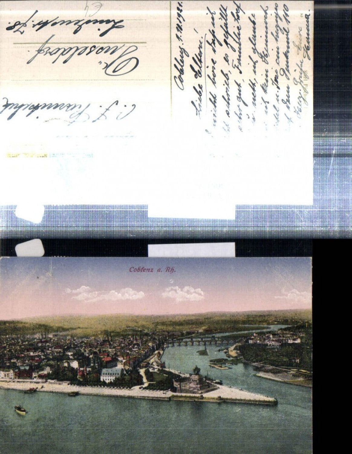 308120,Koblenz am Rhein Totale m. Deutschem Eck