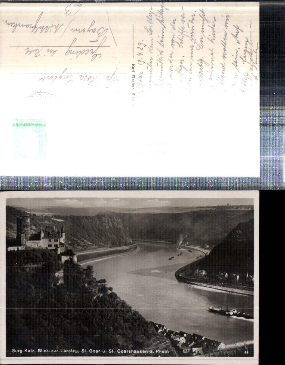 308125,Burg Katz Blick zur Loreley St. Goar u. St. Goarshausen am Rhein