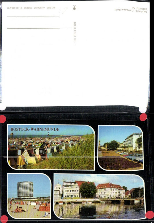 308160,Rostock Warnemünde Strand Strandkörbe Strandhotel Neptun Gaststätte Mehrbildkarte