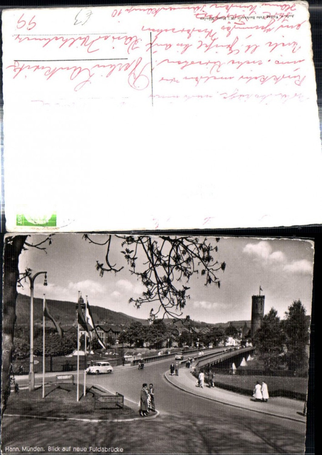 308199,Hannoversch Münden Blick auf Fuldabrücke Brücke