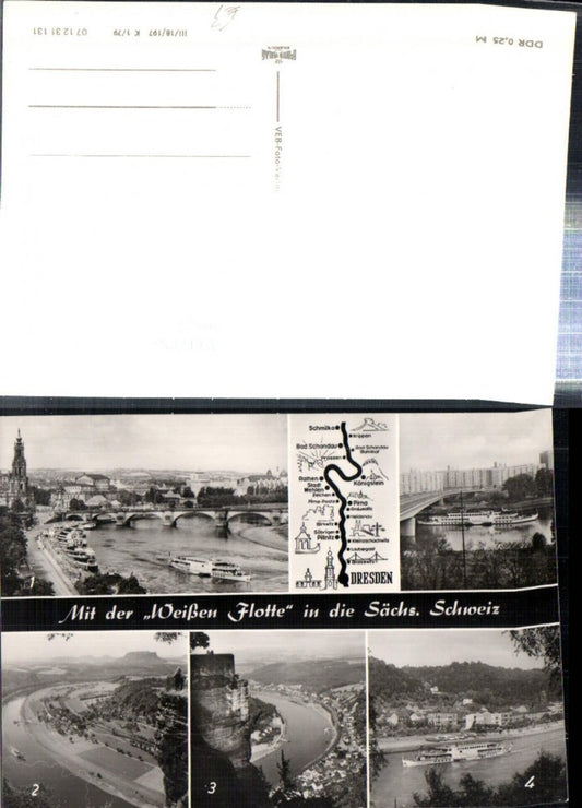 308247,Sächsische Schweiz Dresden Teilansicht Brücke Königstein Bad Schandau Mehrbildkarte