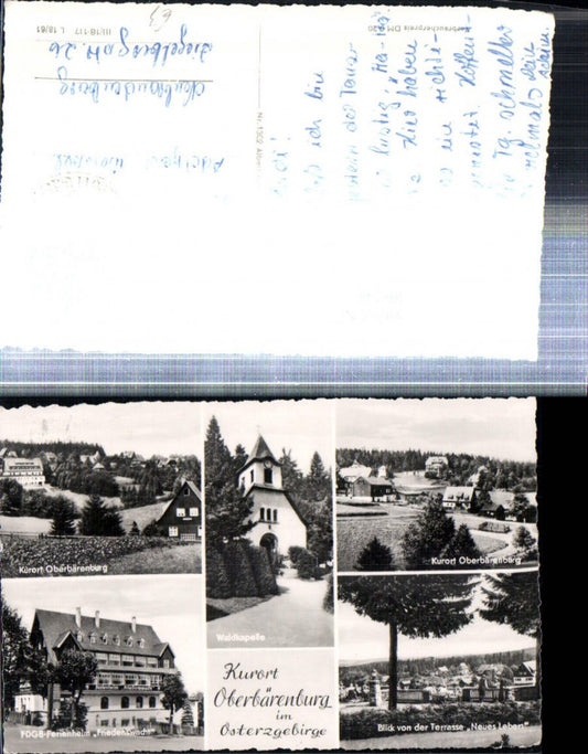 308248,Oberbärenburg im Osterzgebirge Totale Waldkapelle Ferienheim Mehrbildkarte