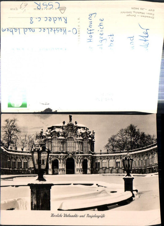308249,Dresden Zwinger Winterbild pub VEB