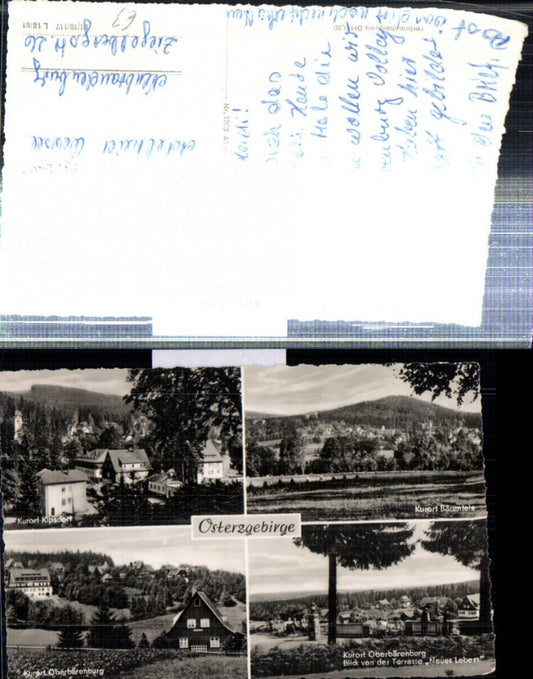 308258,Kipsdorf Bärenfels Oberbärenburg Teilansichten Mehrbildkarte