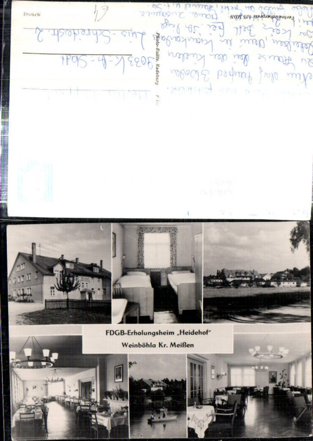 308261, Weinböhla FDGB Recreation Home Heidehof Multi-view postcard