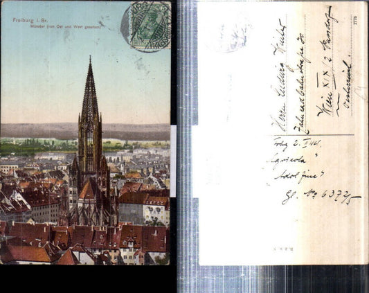 308292, Freiburg im Breisgau, partial view with Münster church